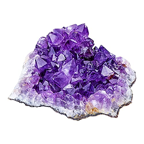 CrystalTears Amethyst Druse Naturstein Drusensegment Rohstein Unregelmäßig Edelstein Healing Reiki Kristall Deko Wohnzimmer Büro/ 100-200g von CrystalTears