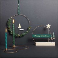 Kerzenhalter Gold Metallring Kerzenständer Skandi Wohn Design Diy von CrystalandSageShop