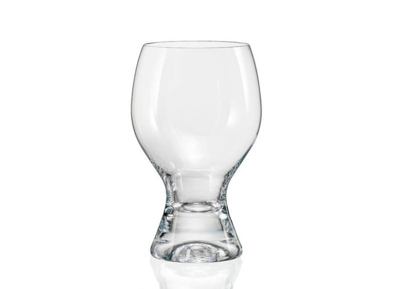 Crystalex Becher Gina klar Wassergläser 450 ml 6er Set, Kristallglas, Kristallglas, dickwandig, 6teilig von Crystalex