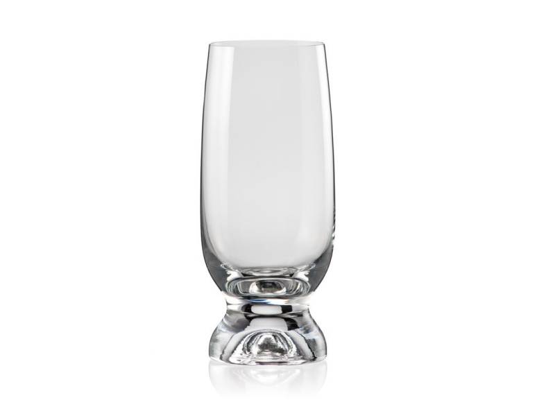 Crystalex Bierglas Gina klar 350 ml 6er Set, Kristallglas, Kristallglas von Crystalex