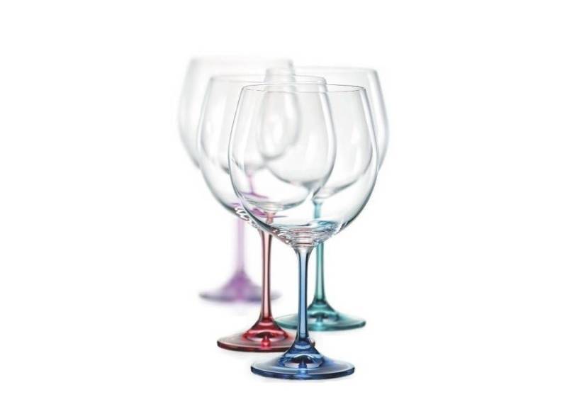 Crystalex Cocktail-Set Gin & Tonic Spectrum 820 ml 4er Set, (Set, 4-tlg., 4 x Gläser), Farbig, Kristallglas von Crystalex