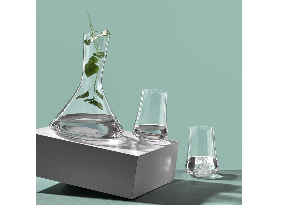 Crystalex Gläser-Set Xtra Kristallglas zwei Wassergläser + eine Karaffe, 3er Set, Kristallglas, Kristallglas von Crystalex