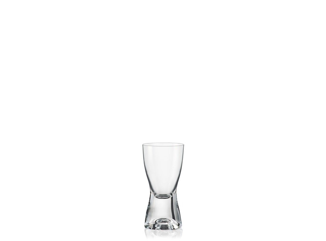 Crystalex Likörglas Samba 70 ml 6er Set, Kristallglas, Kristallglas, dicker Fuß von Crystalex
