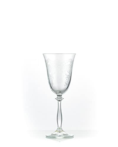 Crystalex Rotweingläser Weinglas Royal C5285 einheitliches Ornament 350 ml 6er Set Bohemia von Crystalex