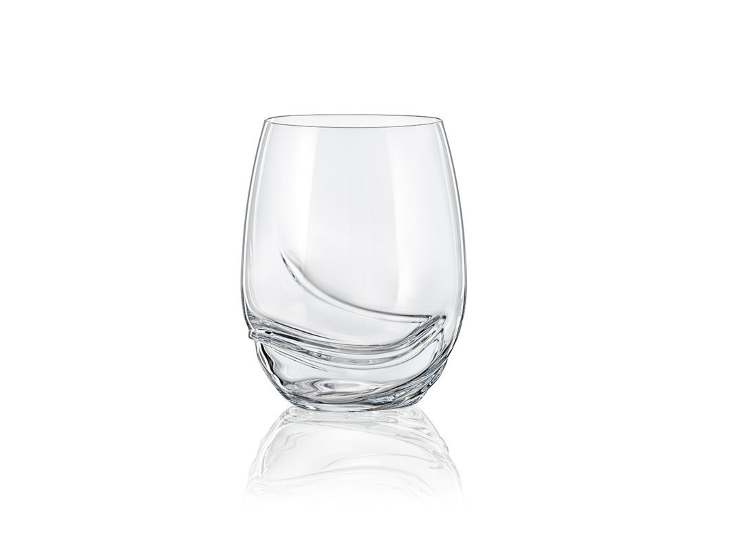 Crystalex Rotweinglas Turbulence Kristallglas 500 ml 2er Set, Kristallglas, Kristallglas von Crystalex