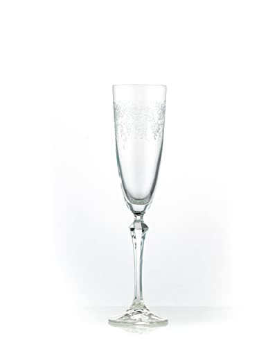 Crystalex Sektgläser Elisabeth Kristallgläser Pantografie 200 ml 6er Set Bohemia von Crystalex