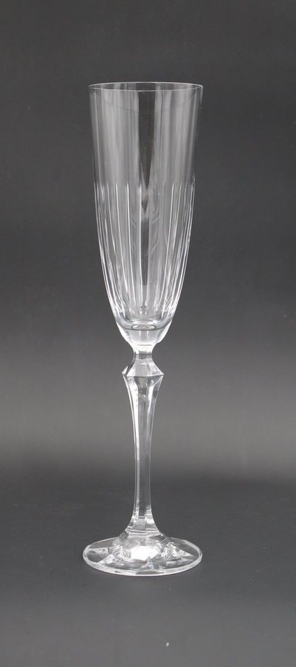 Crystalex Sektglas Elisabeth klar geschliffen 200 ml 6er Set, Kristallglas, Kristallglas, klar Schliff von Crystalex