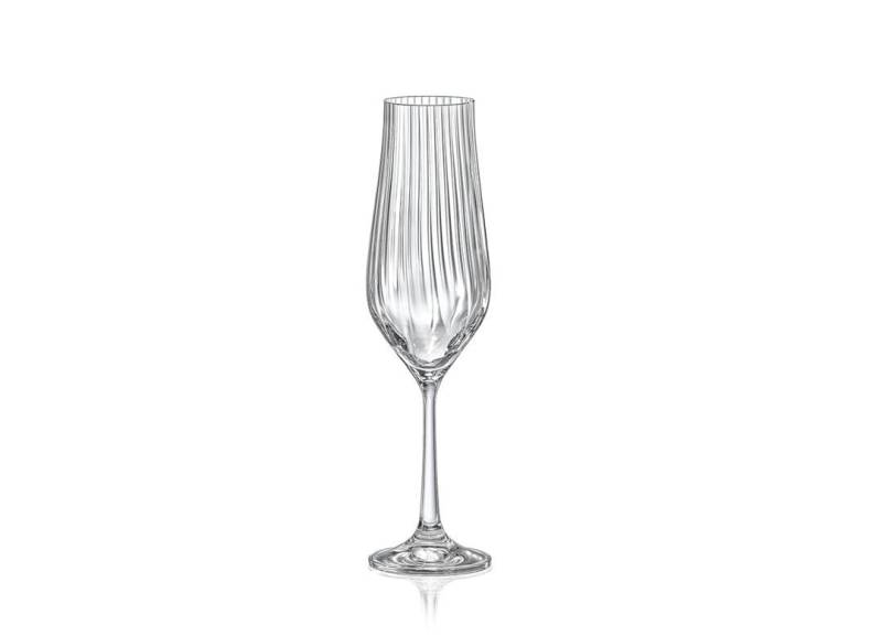 Crystalex Sektglas Tulipa Optic 170 ml 6er Set, Kristallglas, Kristallglas, geriffelt Crystalex Sektglas Tulipa Optic 170 ml 6er Set, Kristallglas, Kristallglas, geriffelt von Crystalex