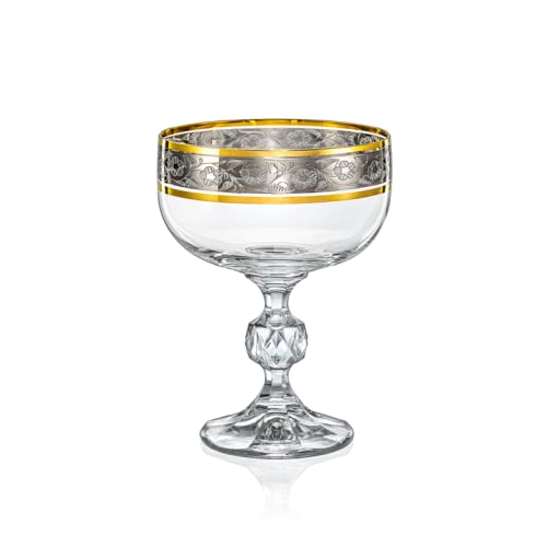 Crystalex Sektschale Claudia Exclusive Gold Platin Kristallglas 200 ml 6er Set Bohemia Crystalex Sektschale Claudia Exclusive Gold Platin Kristallglas 200 ml 6er Set Bohemia von Crystalex