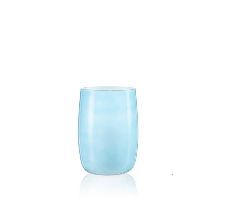 Crystalex Tischvase Caribbean Dream Vase Kristallglas 180 mm (Einzelteil, 1 St., 1 x Vase), Kristallglas, besprüht von Crystalex