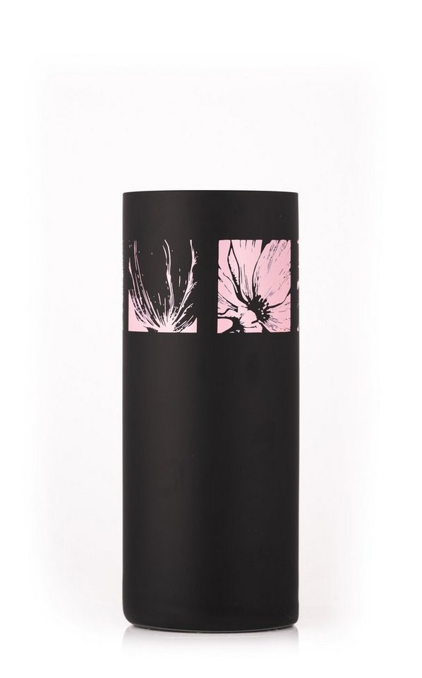 Crystalex Tischvase Vase Beauty rosa schwarz matt 260 mm (Einzelteil, 1 St., 1 x Vase), Kristallglas von Crystalex
