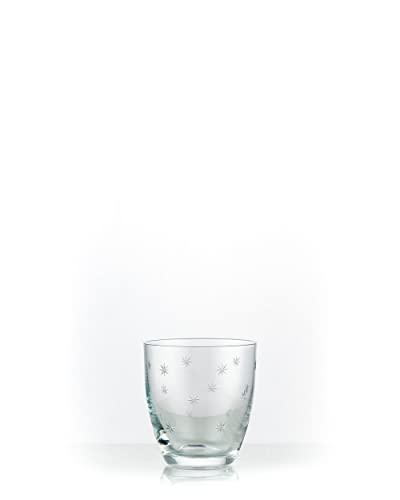 Crystalex Wassergläser Kate Kristallgläser geschliffene STERNE 300 ml 6er Set Bohemia von Crystalex