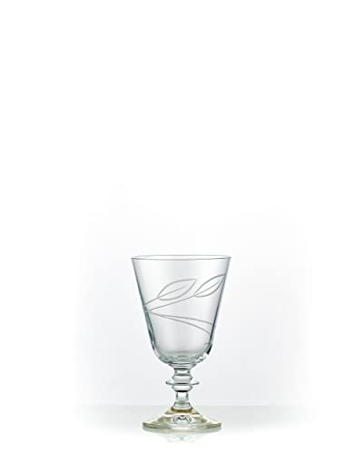 Crystalex Weißweingläser Weinglas Bella Kristallgläser geschliffen 230 ml 6er Set Bohemia von Crystalex