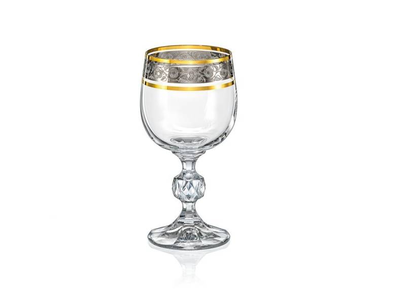 Crystalex Weißweinglas Claudia Exclusive 190 ml/ 150 ml 6er Set, Kristallglas von Crystalex