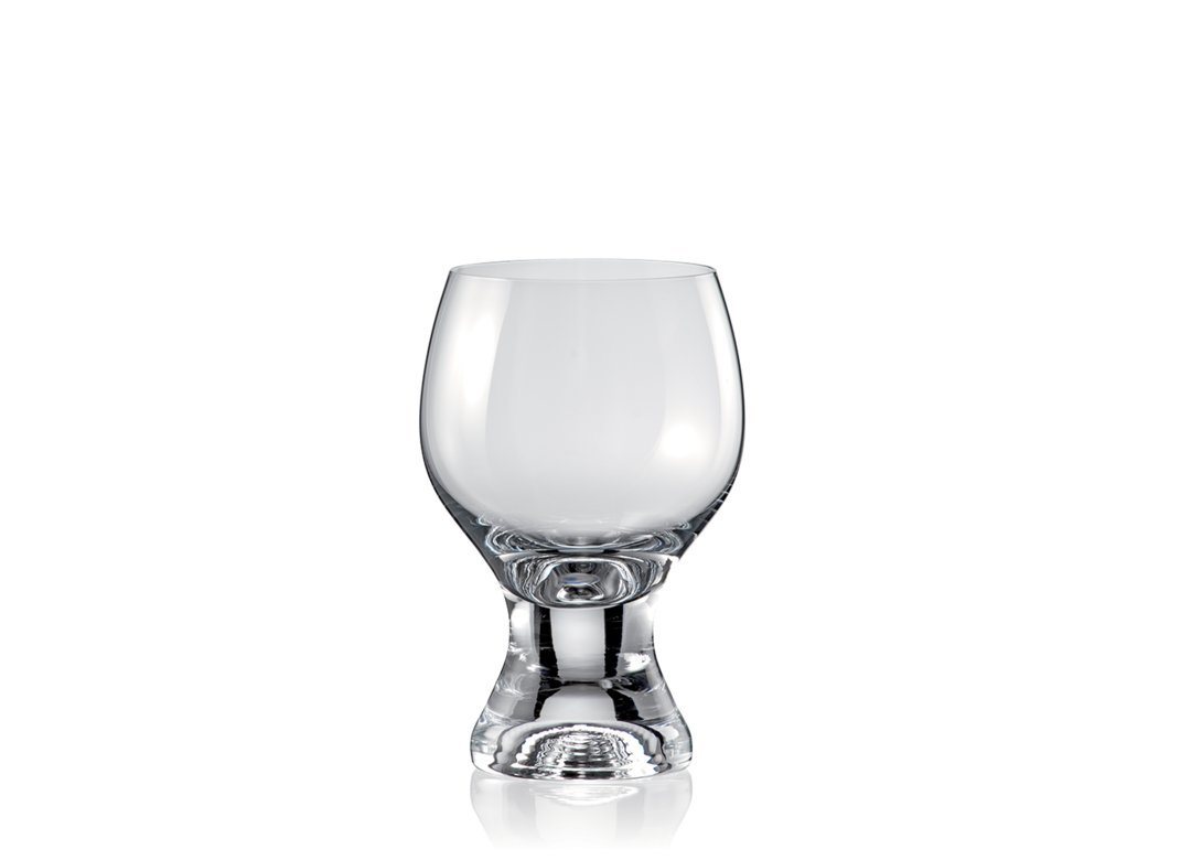 Crystalex Weißweinglas Gina klar 230 ml 6er Set, Kristallglas, Kristallglas, dicker Fuß von Crystalex