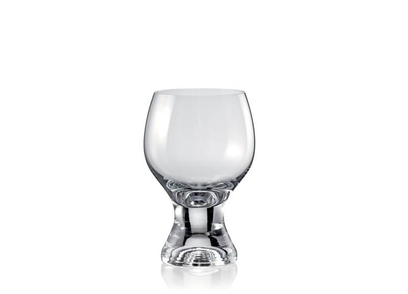 Crystalex Weißweinglas Gina klar 230 ml 6er Set, Kristallglas, Kristallglas, dicker Fuß von Crystalex