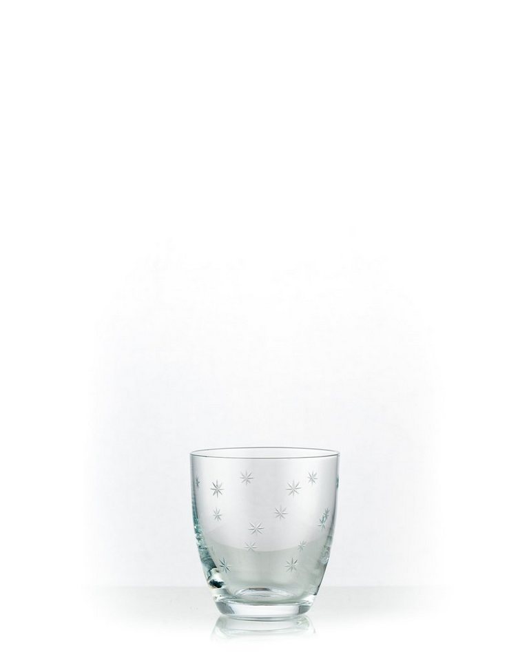 Crystalex Whiskyglas Kate Sterne geschliffen Wassergläser 300 ml 6er Set, Kristallglas, geschliffen von Crystalex