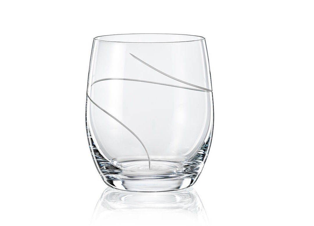 Crystalex Whiskyglas UP matt geschliffen 300 ml 2er Set, Kristallglas, Kristallglas, matt Schliff von Crystalex