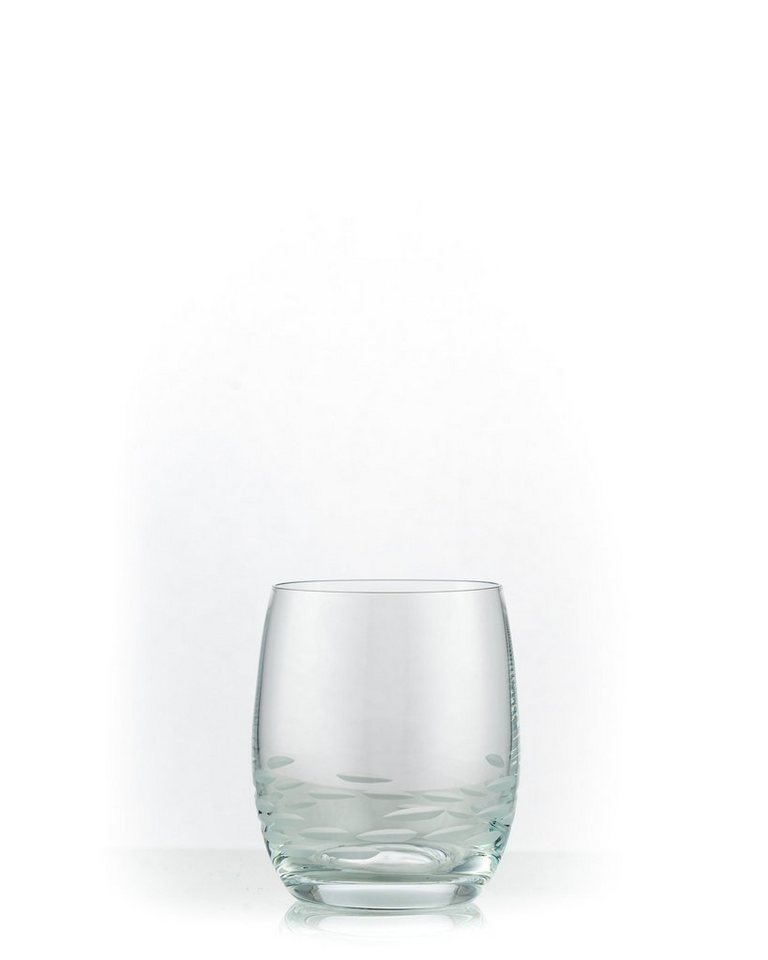 Crystalex Whiskyglas Viola Stone matt geschliffen 300 ml 6er Set, Kristallglas, Kristallglas, matt Schliff von Crystalex