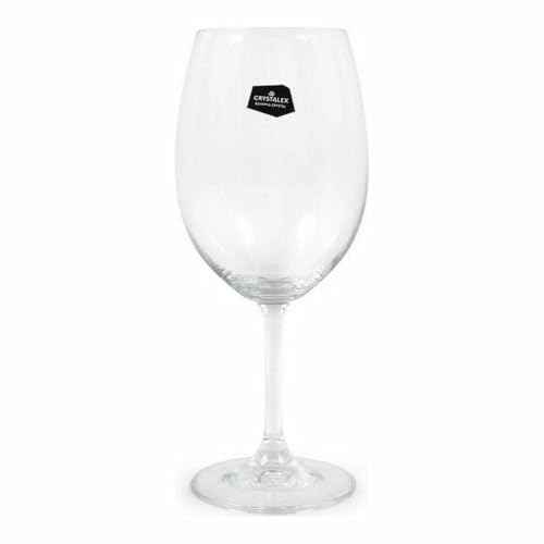 Crystalex Weinglas Lara Glas transparent Ø 7 x 8,6 x 21 cm 6 Stück (450 cc) von Crystalex