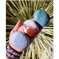 Sie Wählen Regenbogen Ozean Jaspis Palmsteine, Meer Palmstein, Jaspis, Wählen, Plus Gratis Taschensteine von CrystallineEarthShop