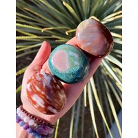 Sie Wählen Regenbogen Ozean Jaspis Palmsteine, Meer Palmstein, Jaspis, Wählen, Plus Gratis Taschensteine von CrystallineEarthShop