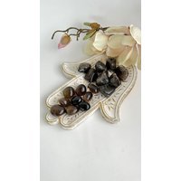 Rauchquarz Trommelsteine von CrystalsOilsCandles