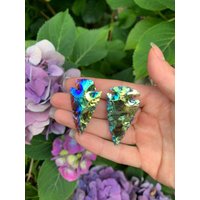 Wunderschöne Titan Aura Obsidian Pfeilspitzen von CrystalsbyLao