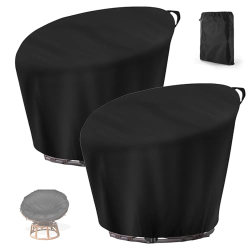 2 Stück Abdeckung für Papasansessel ,Schneeschutz Schutzhülle für Loungesessel Drehba Garten, Wasserdicht Abdeckplane für Rattansessel Hängesessel für Outdoormi(Size:420D:132*51*89cm,Color:schwarz) 2 Stück Abdeckung für Papasansessel ,Schneeschutz Schutzhülle für Loungesessel Drehba Garten, Wasserdicht Abdeckplane für Rattansessel Hängesessel für Outdoormi(Size:420D:132*51*89cm,Color:schwarz) von Crysterris