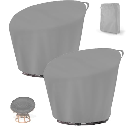 2 Stück Abdeckung für Papasansessel ,Schneeschutz Schutzhülle für Loungesessel Drehba Garten, Wasserdicht Abdeckplane für Rattansessel Hängesessel für Outdoormi(Size:420D:132*51*89cm,Color:grau) 2 Stück Abdeckung für Papasansessel ,Schneeschutz Schutzhülle für Loungesessel Drehba Garten, Wasserdicht Abdeckplane für Rattansessel Hängesessel für Outdoormi(Size:420D:132*51*89cm,Color:grau) von Crysterris