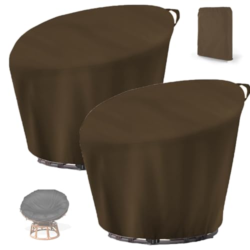 2 Stück Abdeckung für Papasansessel ,Schneeschutz Schutzhülle für Loungesessel Drehba Garten, Wasserdicht Abdeckplane für Rattansessel Hängesessel für Outdoormi(Size:420D:132*51*89cm,Color:braun) 2 Stück Abdeckung für Papasansessel ,Schneeschutz Schutzhülle für Loungesessel Drehba Garten, Wasserdicht Abdeckplane für Rattansessel Hängesessel für Outdoormi(Size:420D:132*51*89cm,Color:braun) von Crysterris