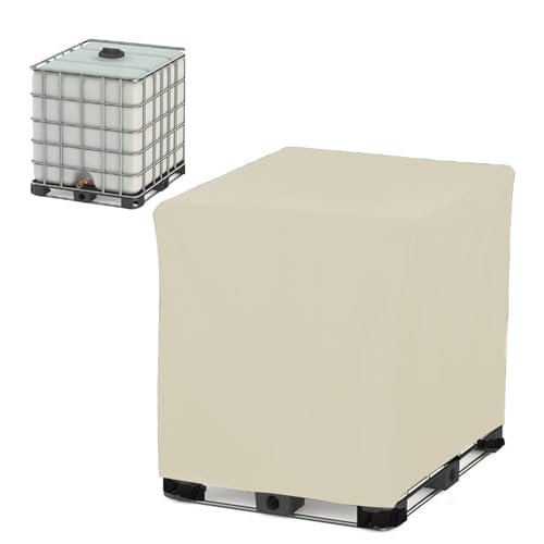 210D Oxford IBC Tank Abdeckung,1000L/300L/600L/800L IBC Container Cover, Abdeckplane für Wassertank ,Abdeckplane Schutzhülle Schutzhaube Geeignet für IBC-Tank Container(Size:1000L:120*100*116cm,Color: von Crysterris