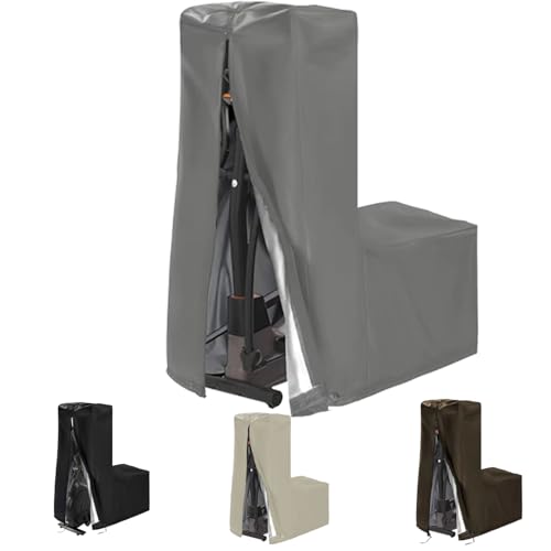 420D Oxford Abdeckung für Crosstrainer für Aussen, Wasserdicht Schutzhülle für Ellipsentrainer mit Kordelzug, Staubdichte für Elliptische Maschine mit Reißverschluss(Size:71'' x 29'' x 65'',Color:Gre 420D Oxford Abdeckung für Crosstrainer für Aussen, Wasserdicht Schutzhülle für Ellipsentrainer mit Kordelzug, Staubdichte für Elliptische Maschine mit Reißverschluss(Size:71'' x 29'' x 65'',Color:Gre von Crysterris