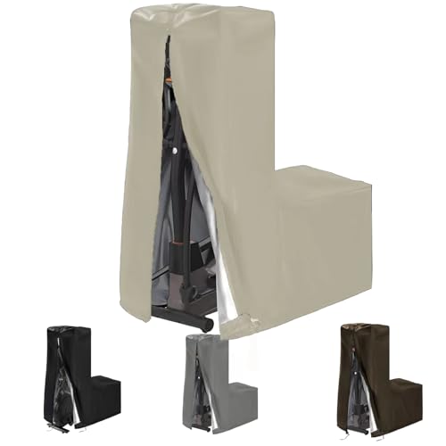 420D Oxford Abdeckung für Crosstrainer für Aussen, Wasserdicht Schutzhülle für Ellipsentrainer mit Kordelzug, Staubdichte für Elliptische Maschine mit Reißverschluss(Size:71'' x 29'' x 65'',Color:Bei 420D Oxford Abdeckung für Crosstrainer für Aussen, Wasserdicht Schutzhülle für Ellipsentrainer mit Kordelzug, Staubdichte für Elliptische Maschine mit Reißverschluss(Size:71'' x 29'' x 65'',Color:Bei von Crysterris