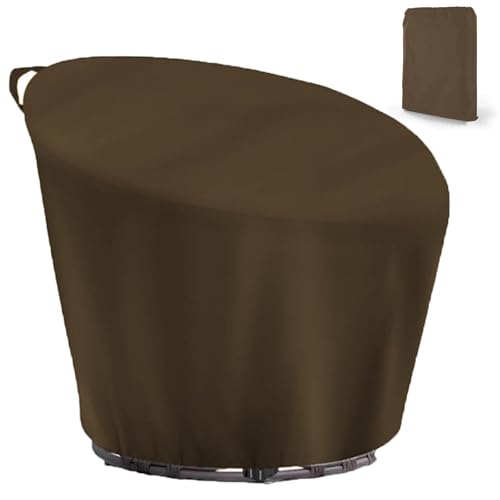 Rattan Schaukelsessel Abdeckung,Wasserdicht Schutzhülle Papasansessel Outdoor mit Zugband, Winddicht Abdeckplane für Runder Hängesessel für Garten mit Schnal(Size:1pcs:420D:132*51*89cm,Color:braun) Rattan Schaukelsessel Abdeckung,Wasserdicht Schutzhülle Papasansessel Outdoor mit Zugband, Winddicht Abdeckplane für Runder Hängesessel für Garten mit Schnal(Size:1pcs:420D:132*51*89cm,Color:braun) von Crysterris