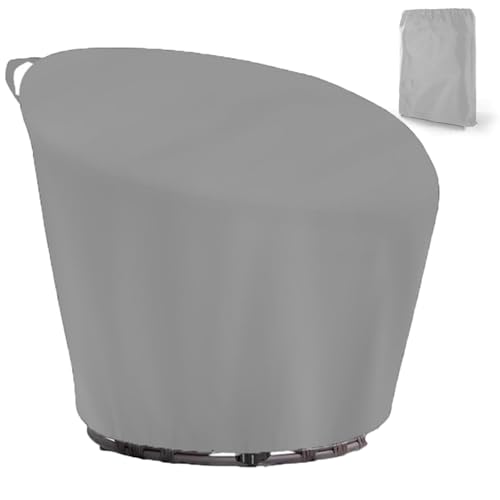 Rattan Schaukelsessel Abdeckung,Wasserdicht Schutzhülle Papasansessel Outdoor mit Zugband, Winddicht Abdeckplane für Runder Hängesessel für Garten mit Schnal(Size:1pcs:420D:132*51*89cm,Color:grau) Rattan Schaukelsessel Abdeckung,Wasserdicht Schutzhülle Papasansessel Outdoor mit Zugband, Winddicht Abdeckplane für Runder Hängesessel für Garten mit Schnal(Size:1pcs:420D:132*51*89cm,Color:grau) von Crysterris