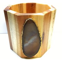 Achat Und Akazien Holz Bleistift Tasse/Luxus Veranstalter Schreibtisch Zubehör Valentinstag Geschenk Für Ihn Executive Büro Liefert Catchall Achat Und Akazien Holz Bleistift Tasse/Luxus Veranstalter Schreibtisch Zubehör Valentinstag Geschenk Für Ihn Executive Büro Liefert Catchall von CsDezigns