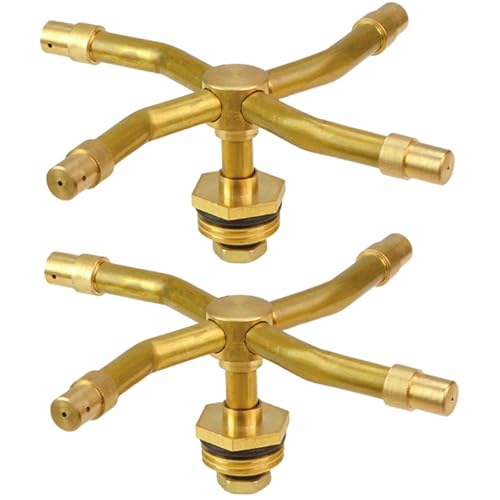 2pcs Wassersprinkler, 360 ° Automatische rotierende Wassersprinkler für Rasen, große Flächenabdeckung rotierende Sprühgerät für Garten Yard Rasenflächen 2pcs Wassersprinkler, 360 ° Automatische rotierende Wassersprinkler für Rasen, große Flächenabdeckung rotierende Sprühgerät für Garten Yard Rasenflächen von Csafyrt