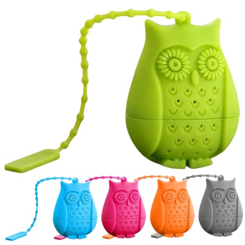 5 PCs Eule Silikon Teesieb kreativ Silikon Teebeutel wiederverwendbares Silikon Tee -Infuser Silikon Teesieb faul loser Blatt Tee Infuser 5 PCs Eule Silikon Teesieb kreativ Silikon Teebeutel wiederverwendbares Silikon Tee -Infuser Silikon Teesieb faul loser Blatt Tee Infuser von Csafyrt