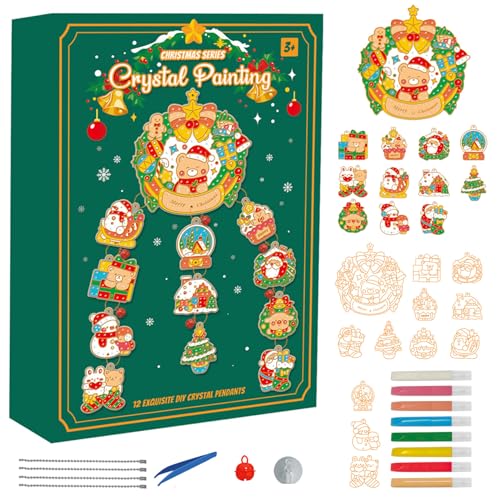 Csafyrt 1 Set Crystal Maltes Kit für Weihnachten DIY Kristallanhänger mit 8 Pigmenten & Verpackung kreativer Farbkünste und Kunsthandwerk für Künstler Student Erwachsene Kinder Kinder Csafyrt 1 Set Crystal Maltes Kit für Weihnachten DIY Kristallanhänger mit 8 Pigmenten & Verpackung kreativer Farbkünste und Kunsthandwerk für Künstler Student Erwachsene Kinder Kinder von Csafyrt