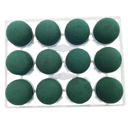 Csafyrt 12pcs Blumenschaum für Weinflaschen, runde Mini Blumenschaumhalter Mehrzweck-Suuumplänen für Hochzeitstisch Mittelstücke und Weinflaschendekorationen von Csafyrt