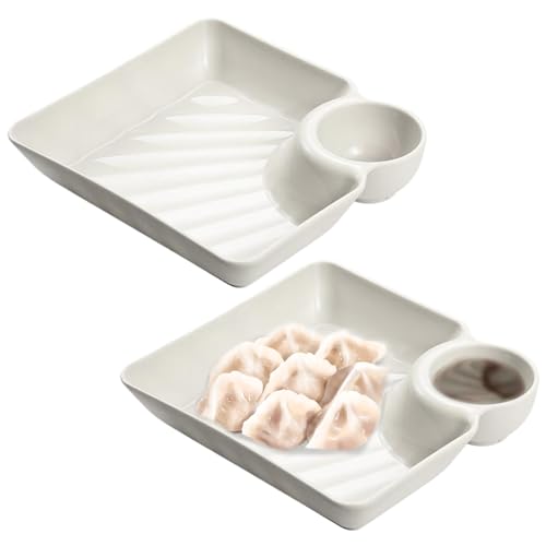 Csafyrt 2 PCs -Chip- und Dip -Serving -Set -PP -Chip- und Dip -Serving -Set Essig -Schüssel Chip- und Dip -Schüssel -Splitterchip und Dip -Serving -Set von Csafyrt
