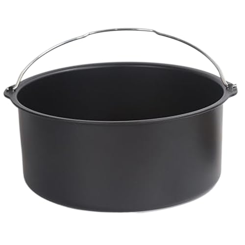 Csafyrt 6-Zoll-Luftbraten-Kuchenpfanne nicht stand runde Luftbraten Backpfanne mit Griffe Hitzeresistente Lebensmittel-Multi-Gebrauch-Kuchenformen von Csafyrt