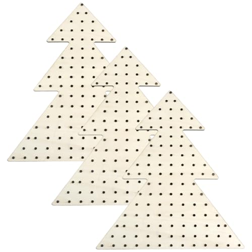 Csafyrt Kranzbretter mit Löchern 3pcs unvollendete hölzerne Weihnachtsbaum -Formkranzrahmen 11.8x7.9 Dekorative DIY Hängende Blumenreihe für Halloween, Weihnachten Csafyrt Kranzbretter mit Löchern 3pcs unvollendete hölzerne Weihnachtsbaum -Formkranzrahmen 11.8x7.9 Dekorative DIY Hängende Blumenreihe für Halloween, Weihnachten von Csafyrt