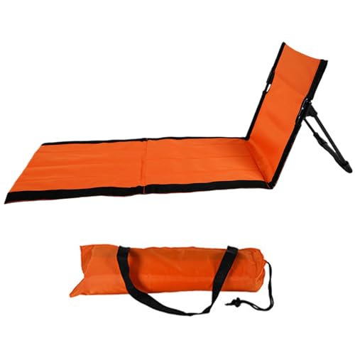 Csafyrt LECLINING Beach Matte 15x43.3x15.8 '' Oxford Stoff wasserdicht Faltbarer Strandstuhl Leichtes Gewicht und tragbare Liege für Erwachsene Urlaub Camping Park von Csafyrt