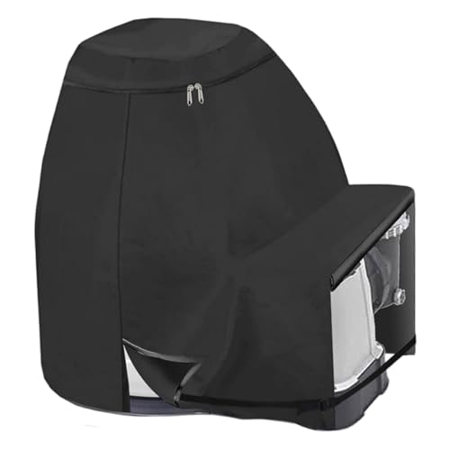 Csafyrt Poolfilterabdeckung wasserdichtes UV-Schutz staubdes Poolpumpe Abdeckung Oxford 600D Filterpumpe mit Befestigungsband für 14-16 Zoll (schwarz) von Csafyrt