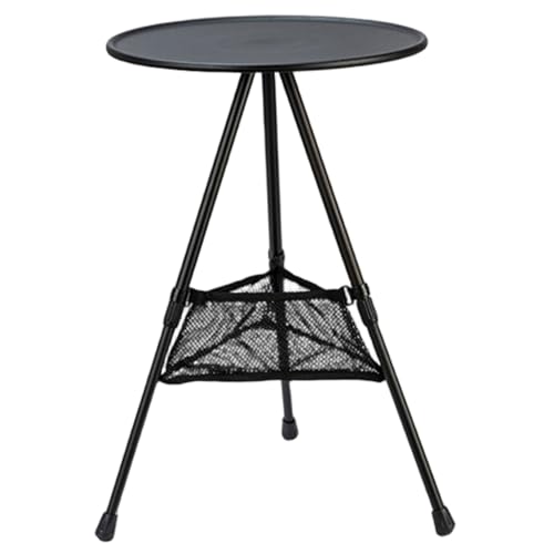 Csafyrt Tragbarer Camping Tabelle 14.5 Runde Camping -Tisch mit Lagerung mit Leichter Aluminium -Faltschreibtisch mit Lagerung mit mit Tragetasche von Csafyrt