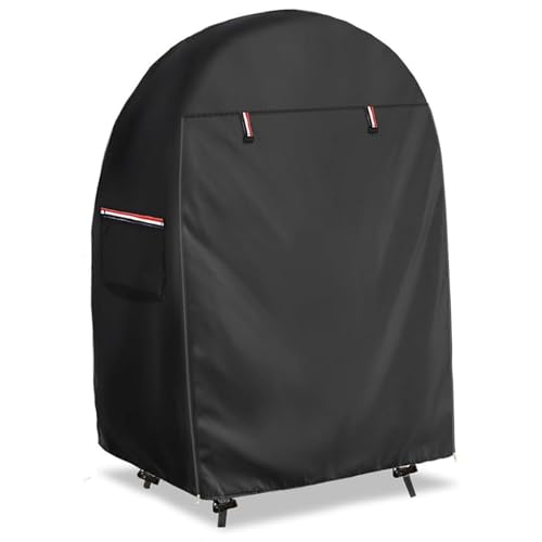 Eierstuhlabdeckung, 43x25x55in schwere wetterfeste Oxford-Stoff-Sonnenschutz-Stuhldecke wasserdicht mit doppelter Reißverschluss für Außenterrasse Garten im Freien von Csafyrt