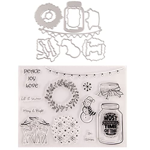 Weihnachten Thema Clear Stempelblatt Druckpraxis Präge Stamper für DIY -Papierhandwerkskarten zum Dekorieren und Scrapbooking Weihnachten Thema Clear Stempelblatt Druckpraxis Präge Stamper für DIY -Papierhandwerkskarten zum Dekorieren und Scrapbooking von Csafyrt
