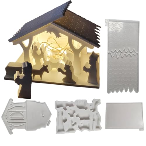Weihnachts -Silikonformen 4PCS Krippe von Csafyrt